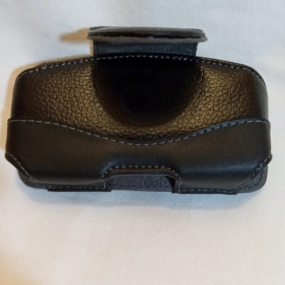Universal Black Leather Verizon Case with Rotating Belt Clip